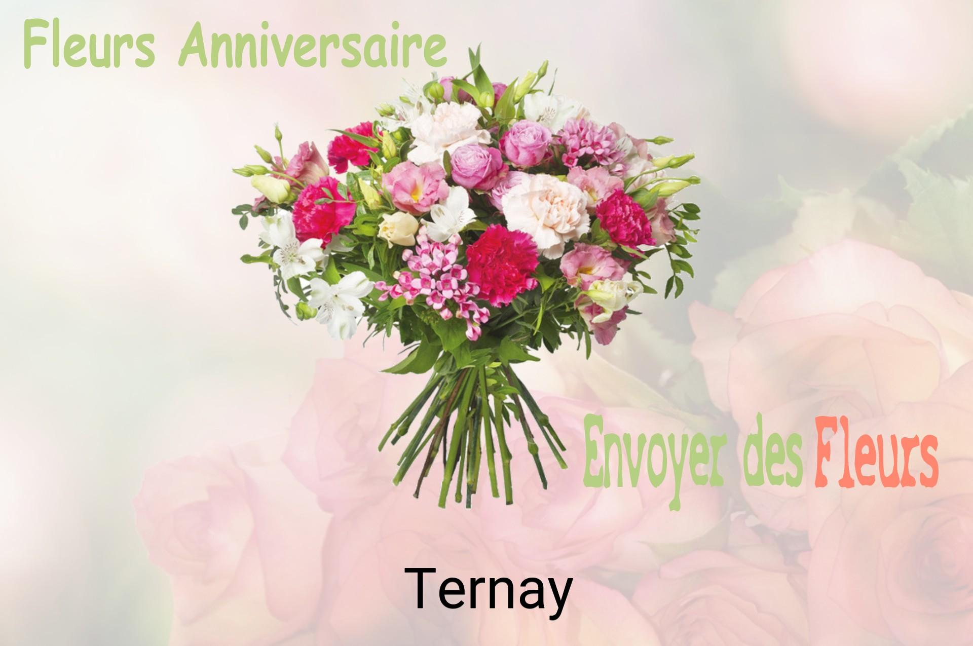 Bouquet de fleurs d’anniversaire livré à Ternay