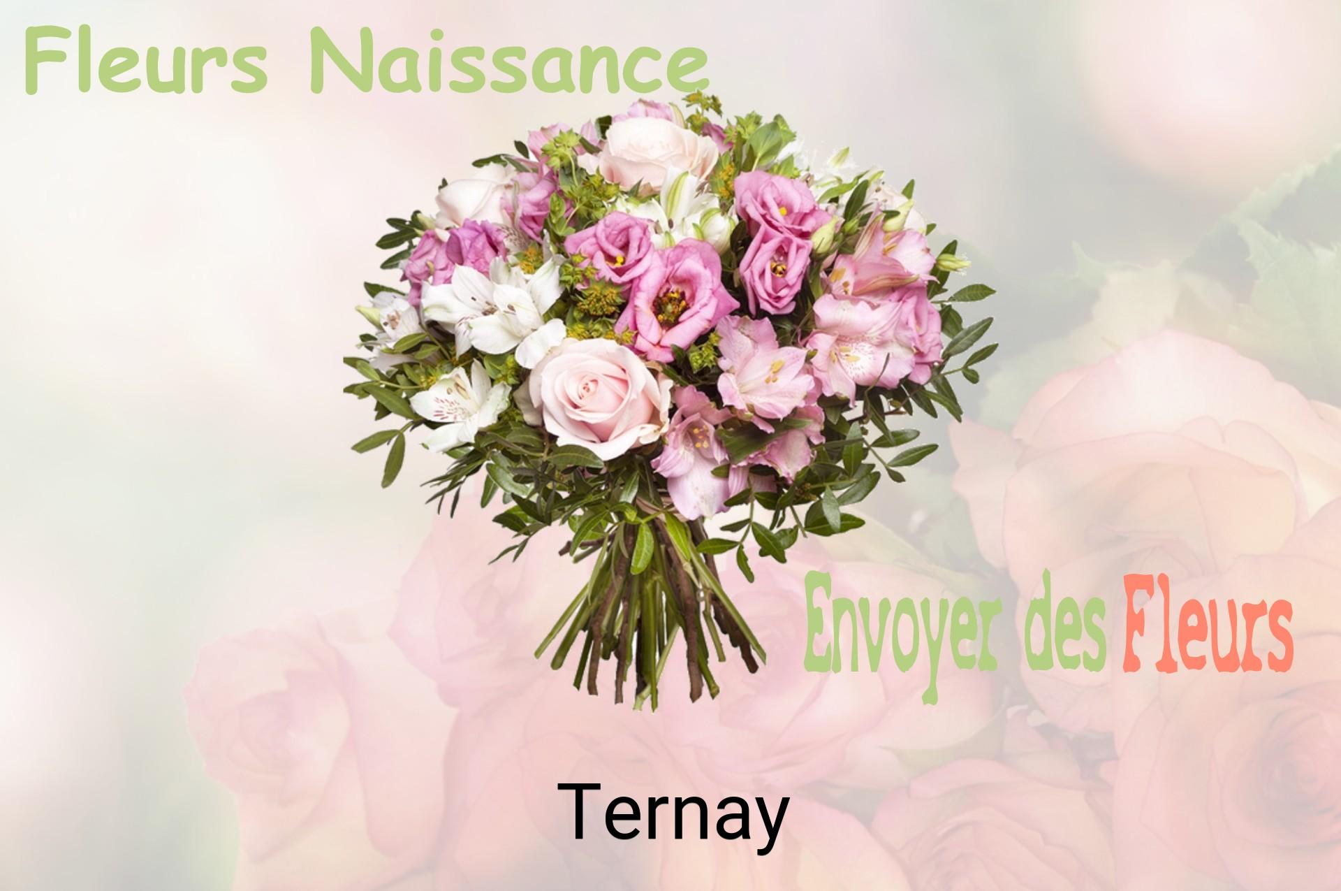 Bouquet de fleurs de naissance livré à Ternay